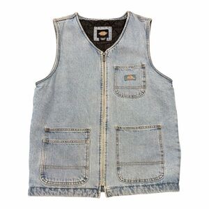 Dickies Full Zip Insulated Denim Vest